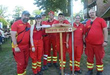 Ehrenamtliche Unterstützung aus der Region: die DLRG-Ortsgruppe Wedemark sorgte für den Sanitätsdienst. Foto: Andrea Hesse