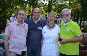 Ein Großteil der Organisationsarbeit für die Jubiläumsveranstaltungen lag in ihren Händen (von links): Pastor Frank Foerster, Eberhard Engel-Ruhnke, Isabel Wagemann-Steidel und Ralf Mielke. Foto: Andrea Hesse